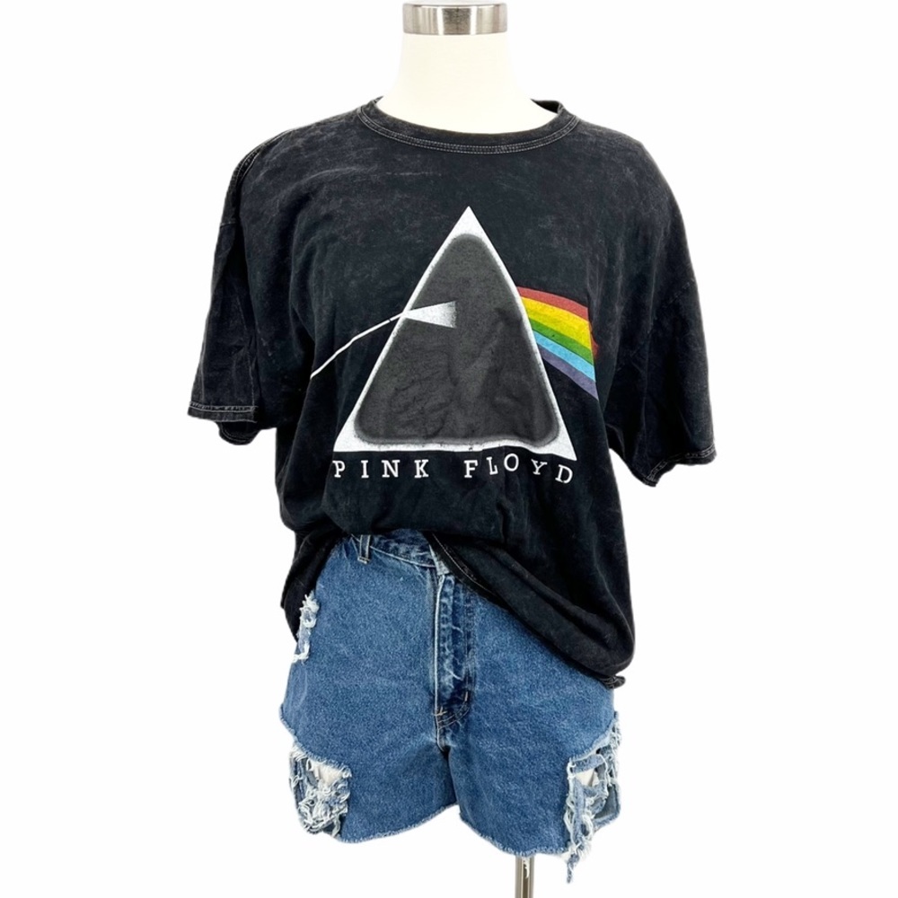 Pink Floyd Mineral Wash Graphic Band Tee Black Sz XL